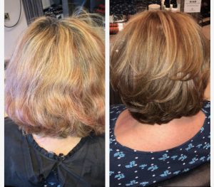 blonde hair colour at revive hair and beauty salon in hale