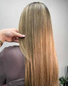 Honey bronde hair at Revive Hair and Beauty in Manchestern