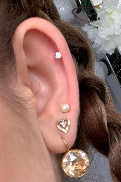 Ear piecing at Revive beauty salon in Altrincham